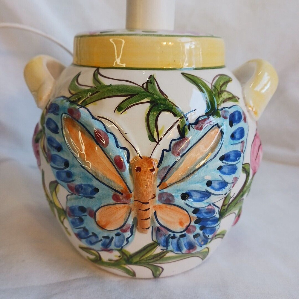 World Bazar Butterfly Lamp Small Table Bedroom Boudoir Kids Spring Flowers